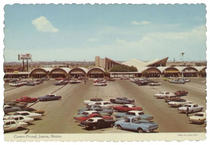 Postal de Zona ProNaF en Ciudad Juárez, México, 1960